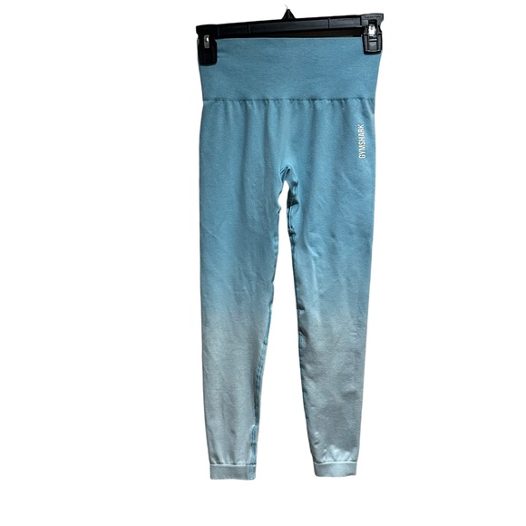 Gymshark Womens Seamless Leggings Ombré Blue Compression Activewear Size Small - Picture 12 of 12